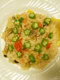 夏野菜と豚肉のカラフルピラフ♬