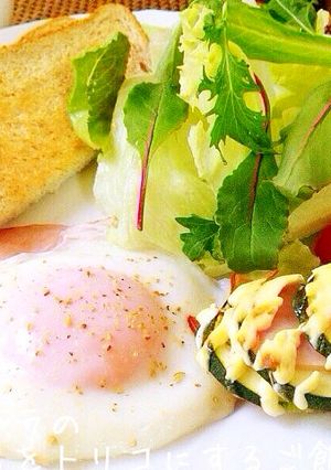 5分で☆ズッキーニとハムのオーブン焼き-レシピのメイン写真