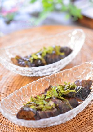 大葉風味でさっぱり☆茄子の甘酢煮♫-レシピのメイン写真