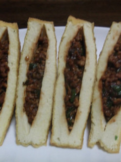 厚揚げの肉味噌つめ焼き-レシピのメイン写真