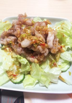 ピリ辛香味ダレ♪冷しゃぶサラダに合う！！-レシピのメイン写真