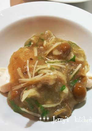 蒸し鶏のきのこみぞれあんかけ♡-レシピのメイン写真