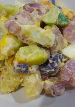 カラフルポテトズッキーニスパイスサラダ-レシピのメイン写真