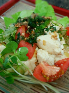 豆腐と大葉タレの夏野菜たっぷりサラダ-レシピのメイン写真