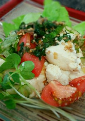 豆腐と大葉タレの夏野菜たっぷりサラダ-レシピのメイン写真