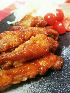 お弁当にも★おつまみ風手羽中の旨甘辛揚げ-レシピのメイン写真