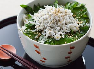 ごましょうゆ漬け青じそとしらすのごはん-レシピのメイン写真