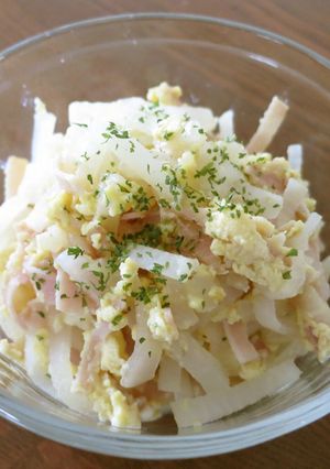 ダイコンのおかず～カルボナーラ風!?～-レシピのメイン写真