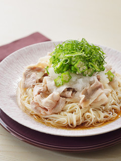 冷たい豚おろしオクラそうめん-レシピのメイン写真