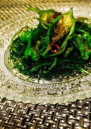 しし唐辛子と丘ひじきのペペロンチーノ-レシピのメイン写真