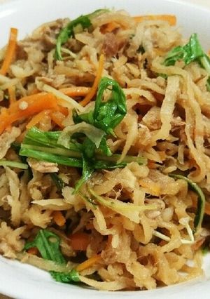 ツナと水菜の彩り切干し大根～しょうが風味-レシピのメイン写真
