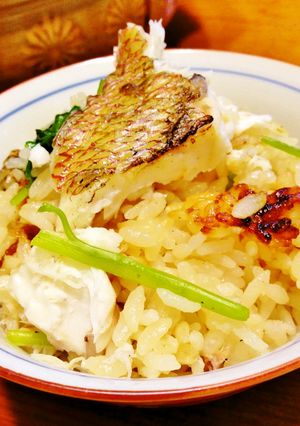 土鍋で鯛めし-レシピのメイン写真