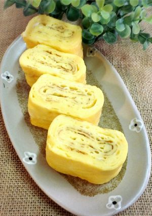昆布茶de卵焼き.｡.:*･ﾟ＋-レシピのメイン写真