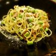 枝豆のペペロンチーノスパゲティ