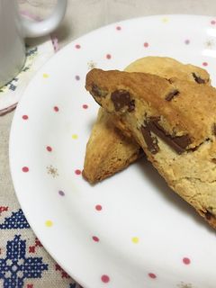 おやつに朝食に☆豆乳チョコスコーン-レシピのメイン写真