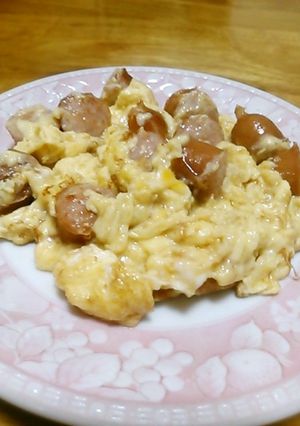 ウィンナー入りスクランブルエッグ-レシピのメイン写真