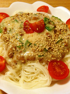 さっぱり?!ネバネバそうめん-レシピのメイン写真