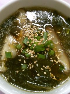 簡単! ワカメと 椎茸の 中華スープ!-レシピのメイン写真