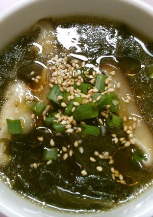 簡単! ワカメと 椎茸の 中華スープ!-レシピのメイン写真