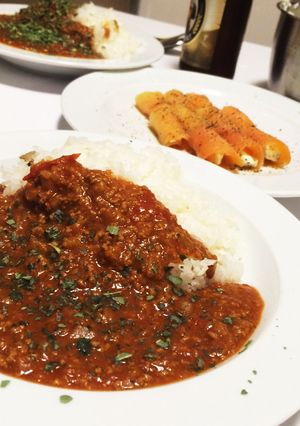 簡単 トマトとひき肉のキーマ風カレー-レシピのメイン写真