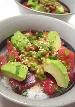 とろ〜り納豆で♪絶品マグロ丼-レシピのメイン写真