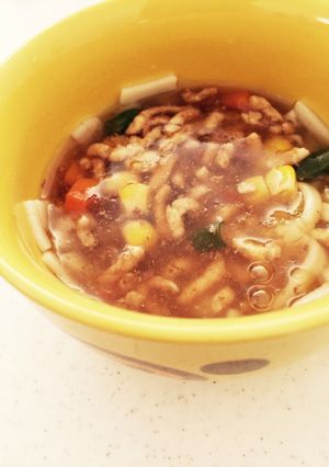 1歳 離乳食 完食☆あんかけうどん。-レシピのメイン写真