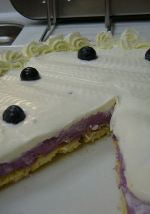 ブルーベリージャムのチーズケーキ-レシピのメイン写真