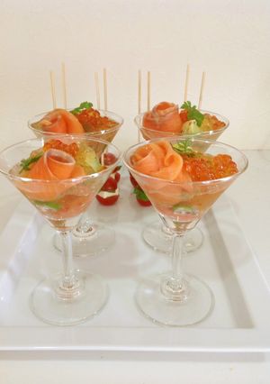 簡単オードブル✨季節の野菜と刺身のジュレ-レシピのメイン写真