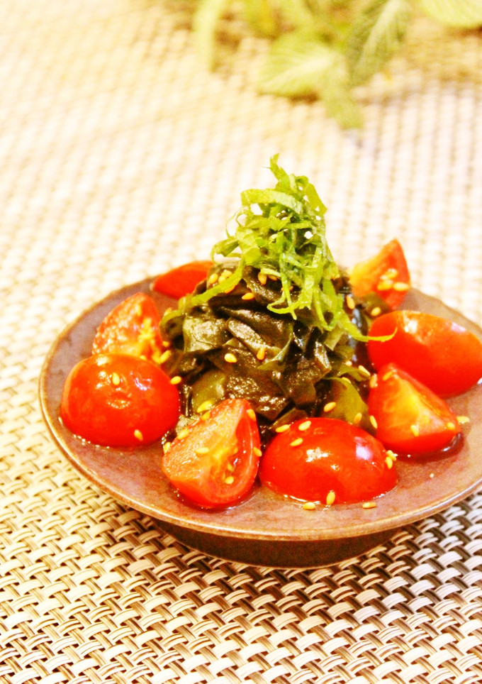 ☆わかめとプチトマトの中華風簡単酢の物☆-レシピのメイン写真