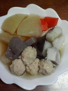 あっさり(^^)とり団子と野菜の煮物♪-レシピのメイン写真