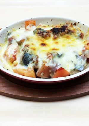 サバ缶とトマトのチーズ焼き-レシピのメイン写真