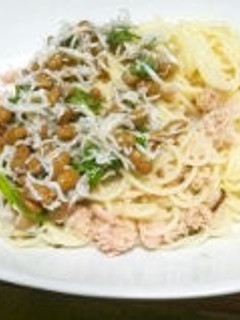 超簡単☆ツナと納豆和え和風パスタ-レシピのメイン写真