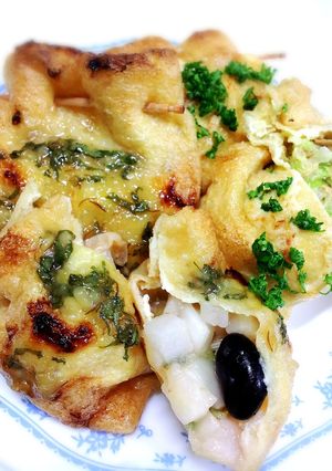 油揚げでキムチと長芋の大葉みそ巾着-レシピのメイン写真