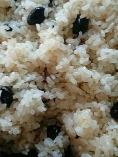 簡単 黒豆でおこわ-レシピのメイン写真