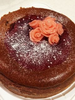 混ぜて焼くだけ☆チョコチーズケーキ-レシピのメイン写真