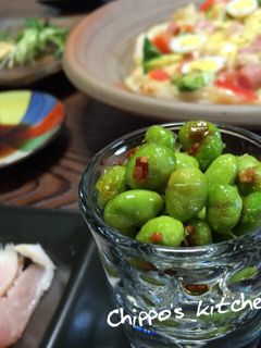 居酒屋おつまみ!ペペロンチーノな枝豆-レシピのメイン写真