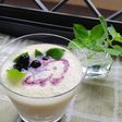 ブルーベリーとバナナのジュース