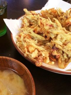 たこと新しょうがとごぼうのかき揚げ-レシピのメイン写真