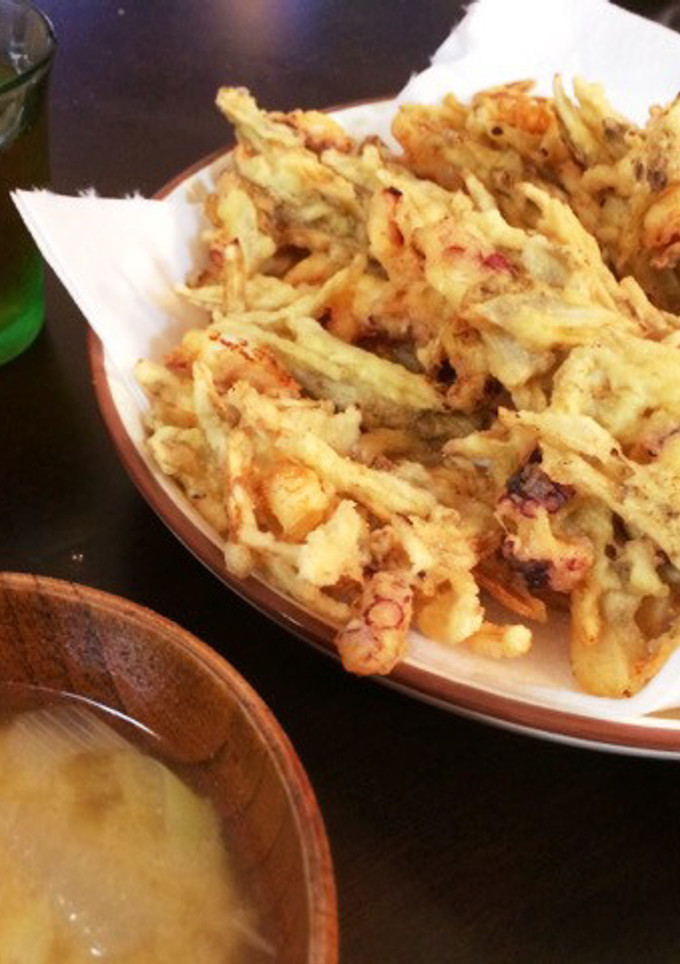 たこと新しょうがとごぼうのかき揚げ-レシピのメイン写真