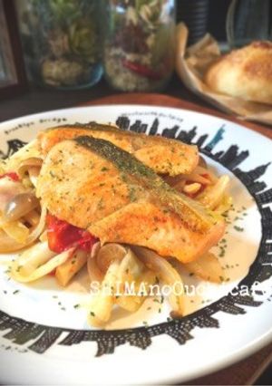 サーモンと野菜のカレーソテー-レシピのメイン写真