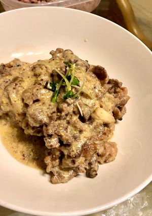 仔牛(風)のクリームマスタード煮-レシピのメイン写真