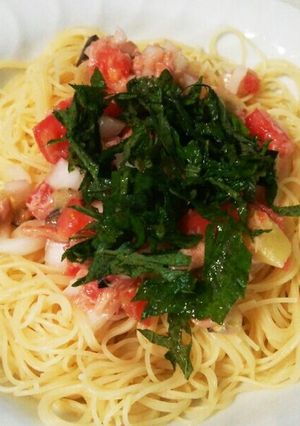 美肌を目指せ！夏野菜の冷製パスタ-レシピのメイン写真