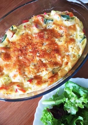夏野菜のふんわりキッシュ-レシピのメイン写真