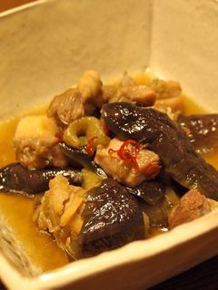とり肉となすのピリ甘煮-レシピのメイン写真