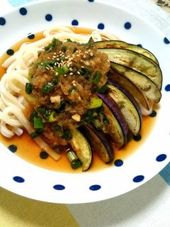 ☆茄子をのっけたおろし温うどん☆-レシピのメイン写真