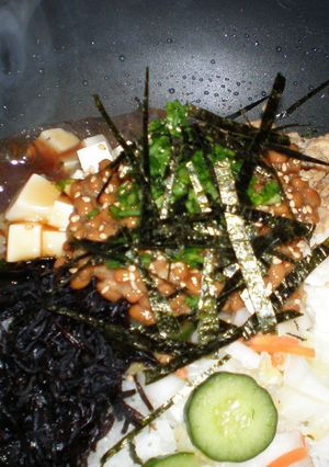 納豆で和風あんかけビビンバ-レシピのメイン写真