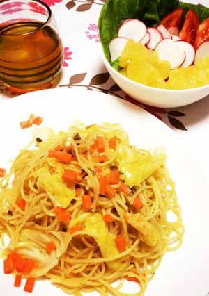 文旦とアンチョビのパスタ-レシピのメイン写真