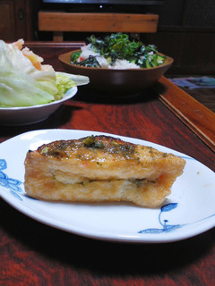 美味しい揚げで♪お揚げの山椒味噌焼き-レシピのメイン写真