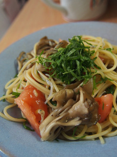 トマトとマイタケの和風冷製パスタ-レシピのメイン写真