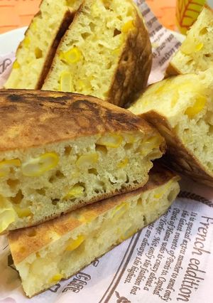 とうもろこしのもっちりパンケーキ-レシピのメイン写真